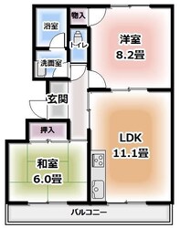 メゾンアマデウスの物件間取画像